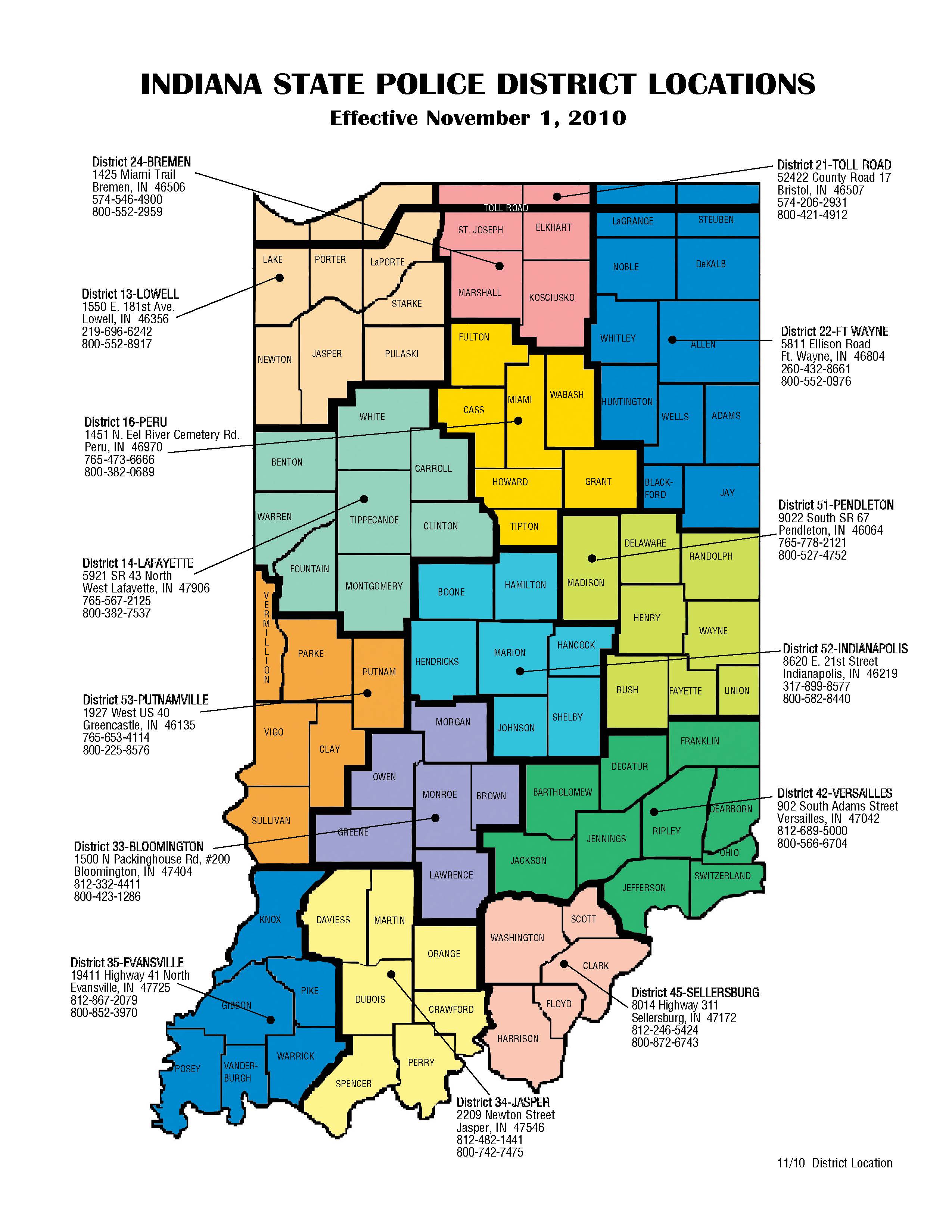 ISP District Map