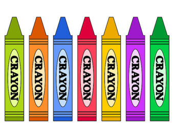 Crayon clipart colorful