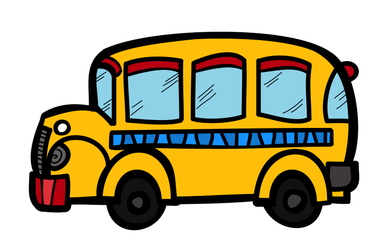 School bus cute bus clipart