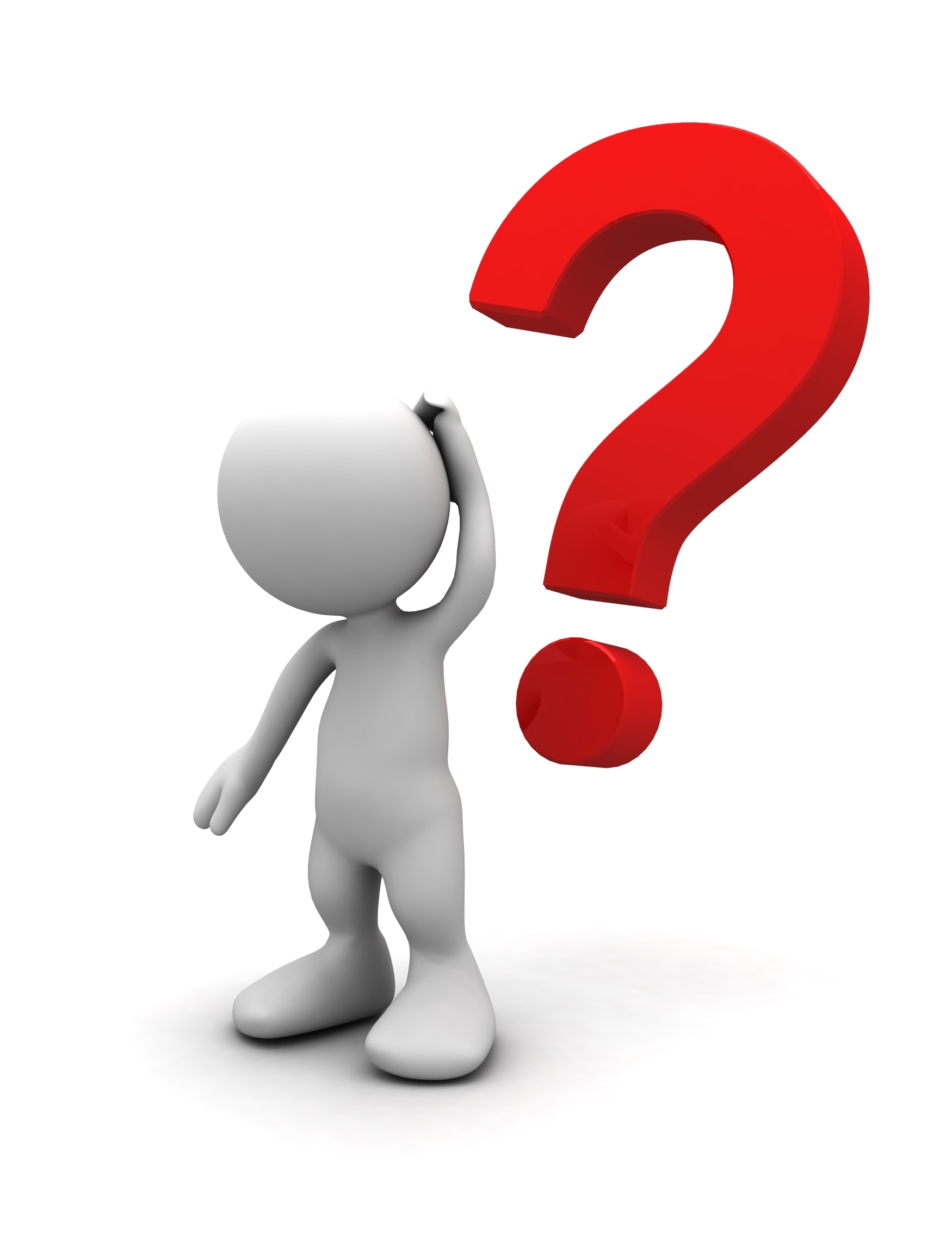 Man with question mark clipart 2