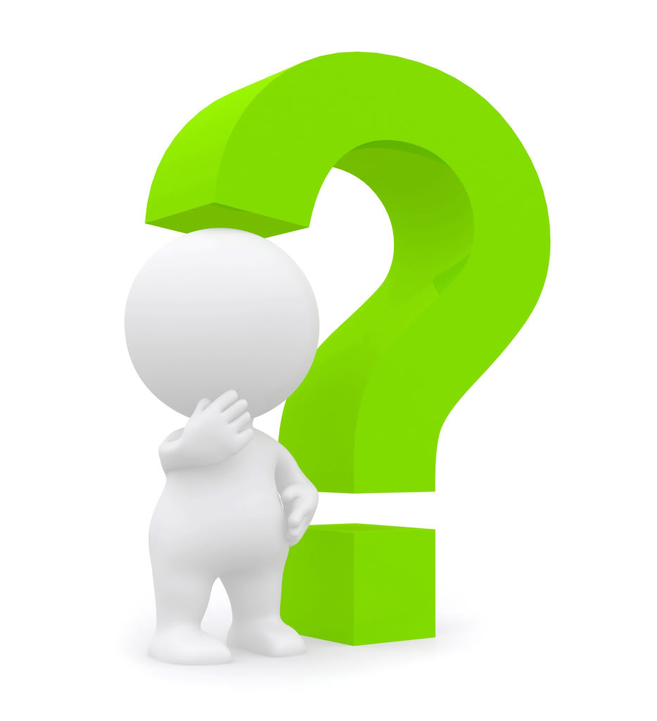 Man with question mark clipart 3