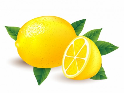 Lemon and apple clipart