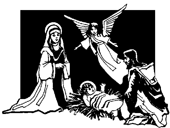 Nativity silhouette  free nativity clipart 3