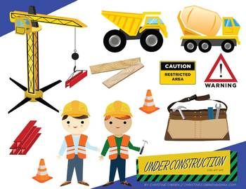 Women under construction clipart 2