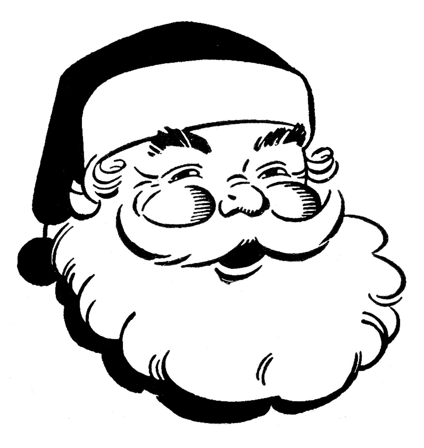 Free black and white clipart for christmas clipartfest