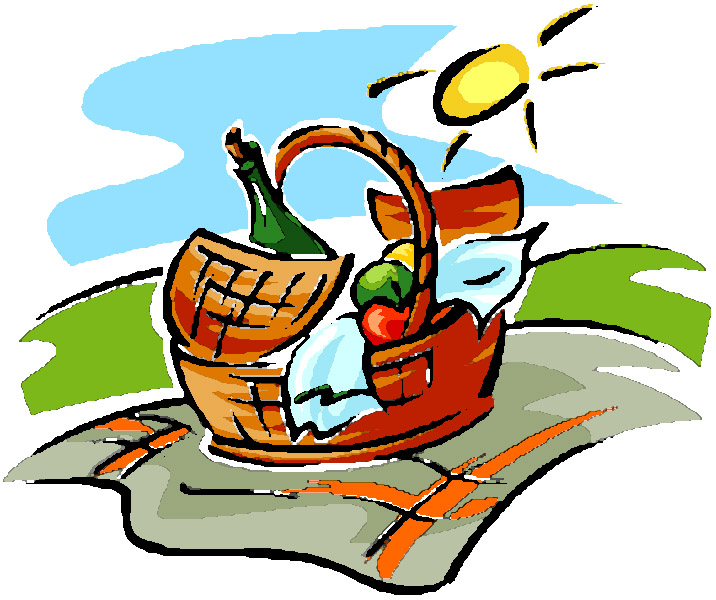 Picnic basket clipart hostted