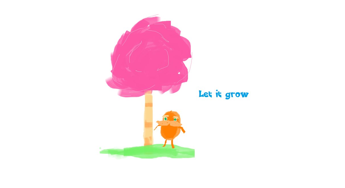 The lorax let it grow by daren7 on deviantart clipart