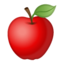 red apple Emoji on Android, Google