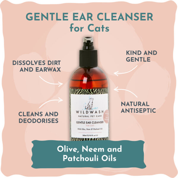 Gentle Ear Cleanser for Cats 300ml - Image 2