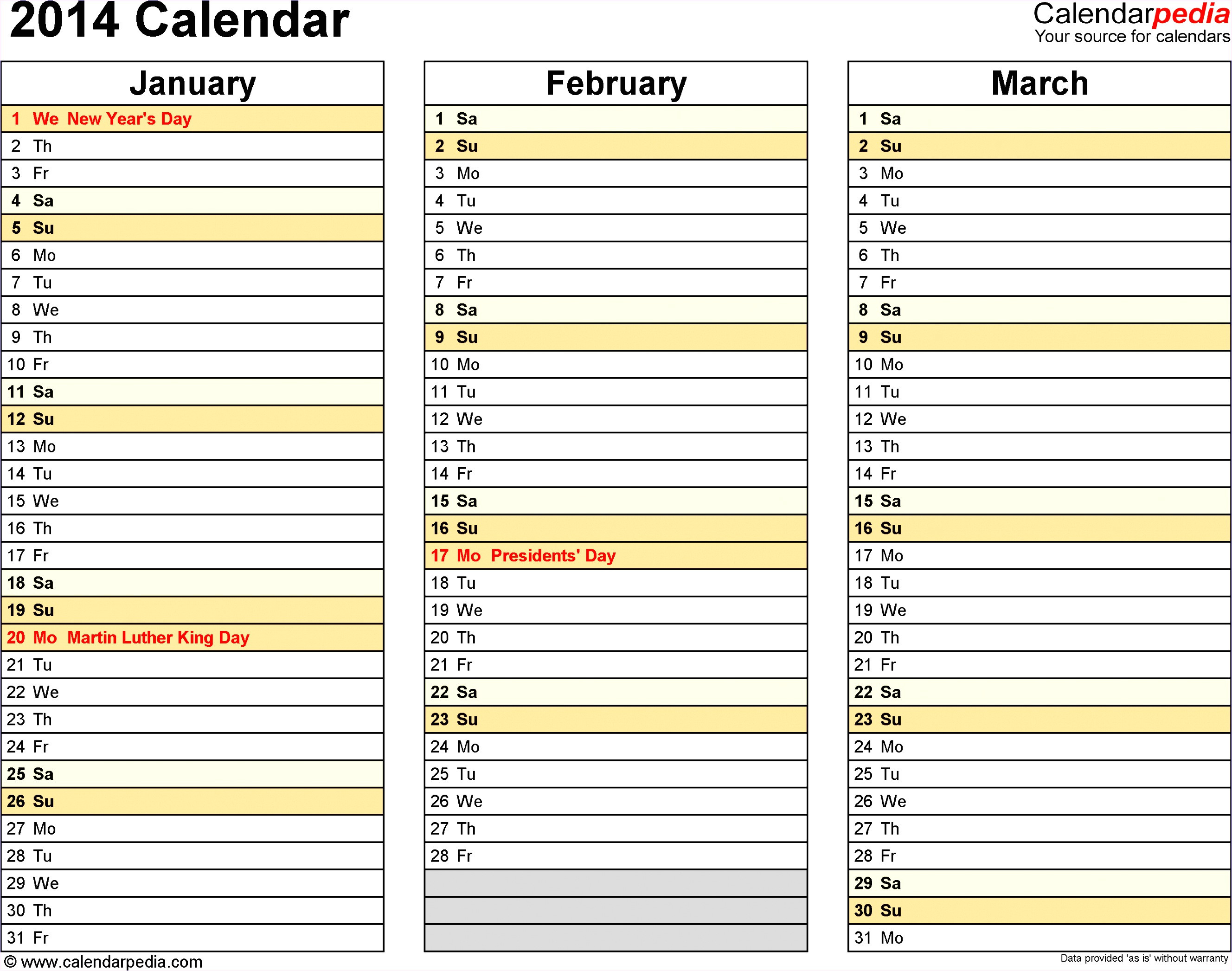 Microsoft Excel Calendar Templates 2014 | williamson-ga.us