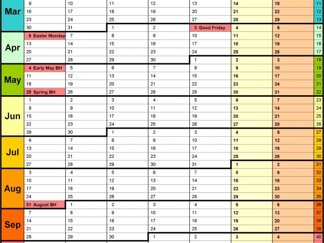 Annual Training Calendar Template Excel Annual Training Plan Template ...