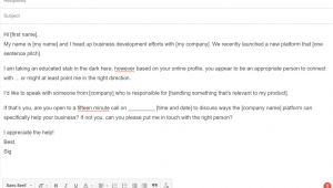 Follow Up Email after Cold Call Template Cold Email Template 10 Popular Cold Email Examples Used today