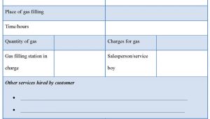 Gas Receipt Template Gas Receipt Template format format Of Gas Receipt