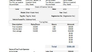 Towing Company Receipt Template Ms Excel towing Service Receipt Template Receipt Templates