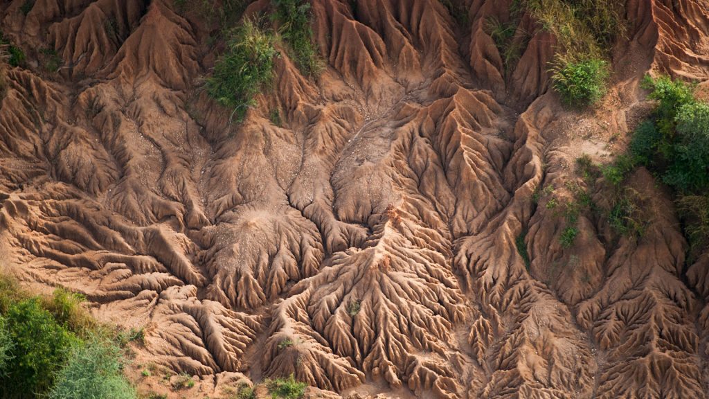 The rift wall along Lake Albert, Albertine Rift, Uganda