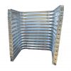 galvanized rectangular egress well