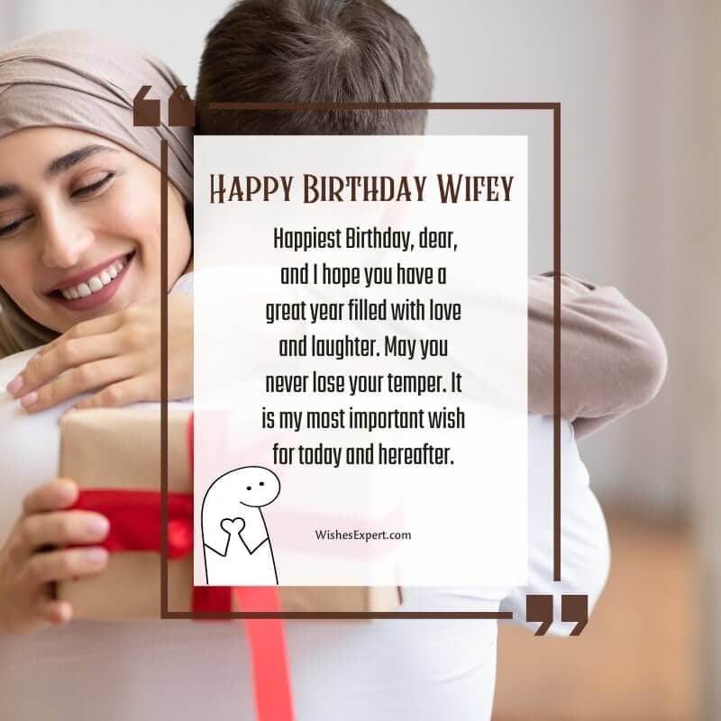 Funny Birthday Wishes For Wife