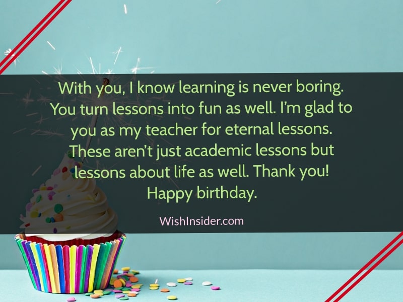 20 Happy Birthday Teacher Quotes – Wish Insider