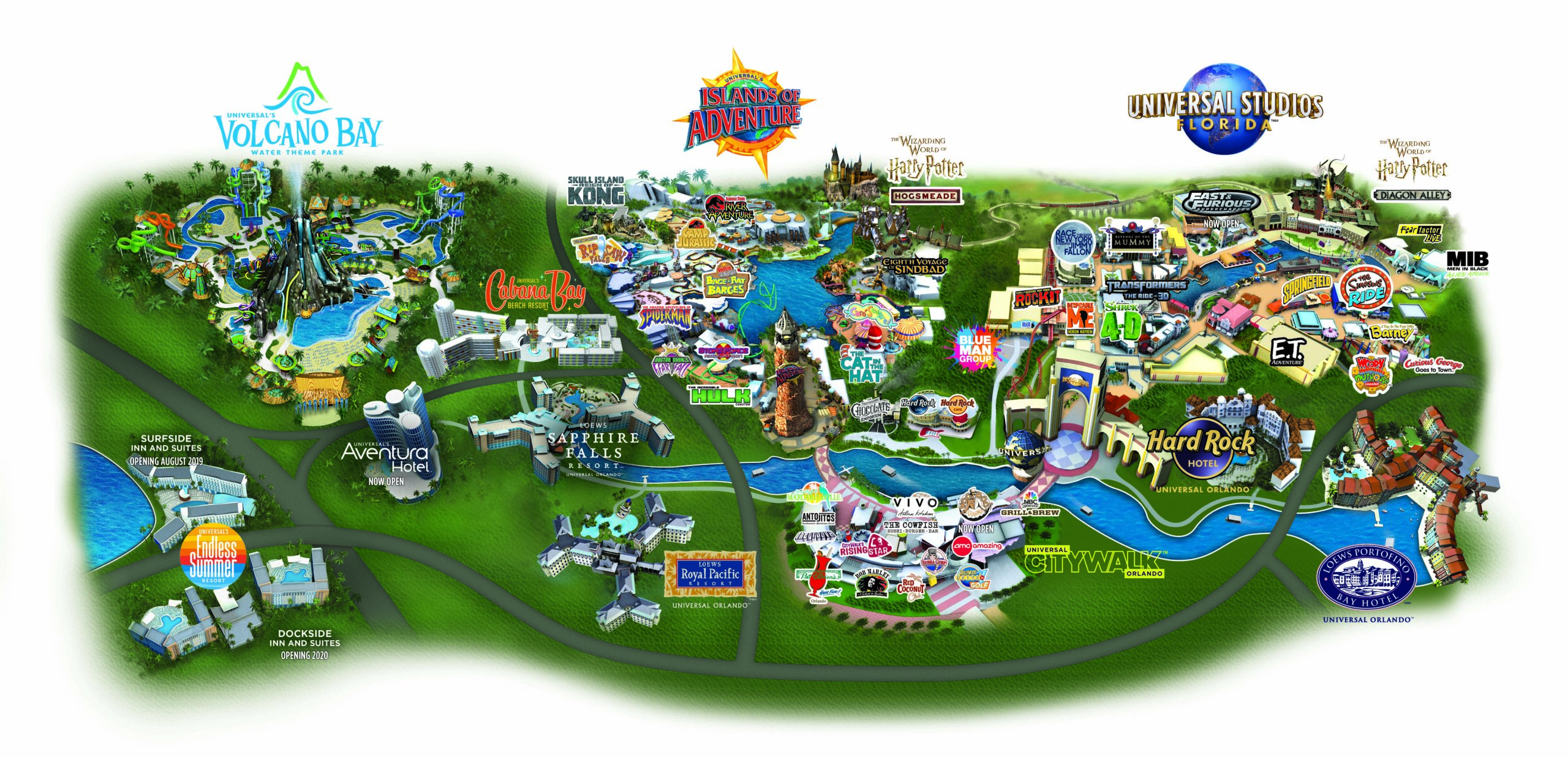 Universal Studio Map 2024 - Ruthi Clarisse