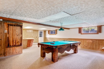 East Falmouth Cape Cod vacation rental - Finished Basement with Pool Table