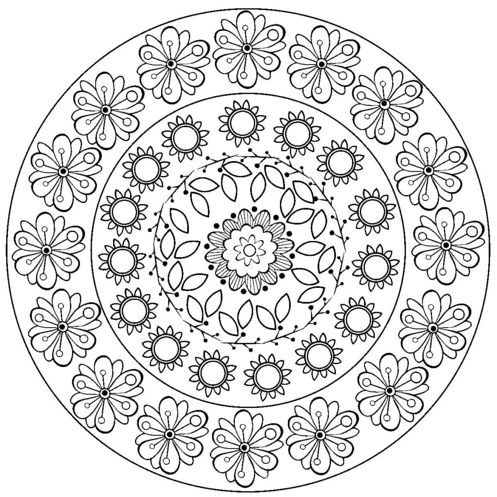 Dibujos de Mandalas para Colorear. Imprime gratis