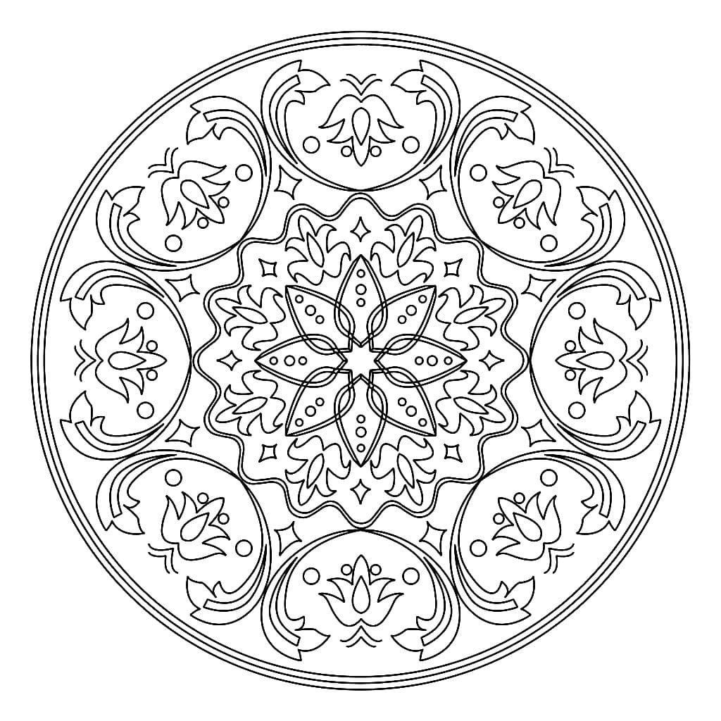 Dibujos de Mandalas para Colorear. Imprime gratis