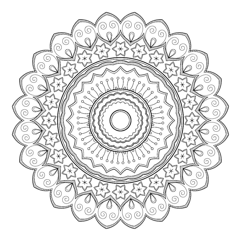 Dibujos de Mandalas para Colorear. Imprime gratis