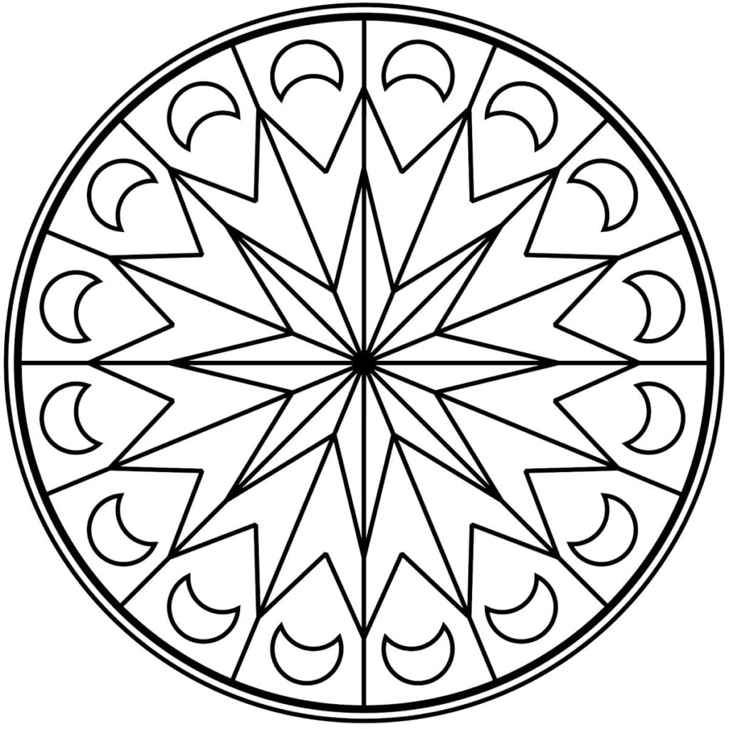 Dibujos de Mandalas para Colorear. Imprime gratis