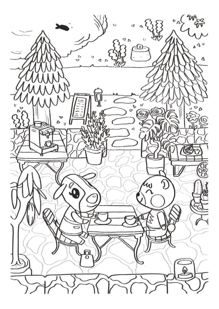 Coloriages Animal Crossing sur Wonder-day.com