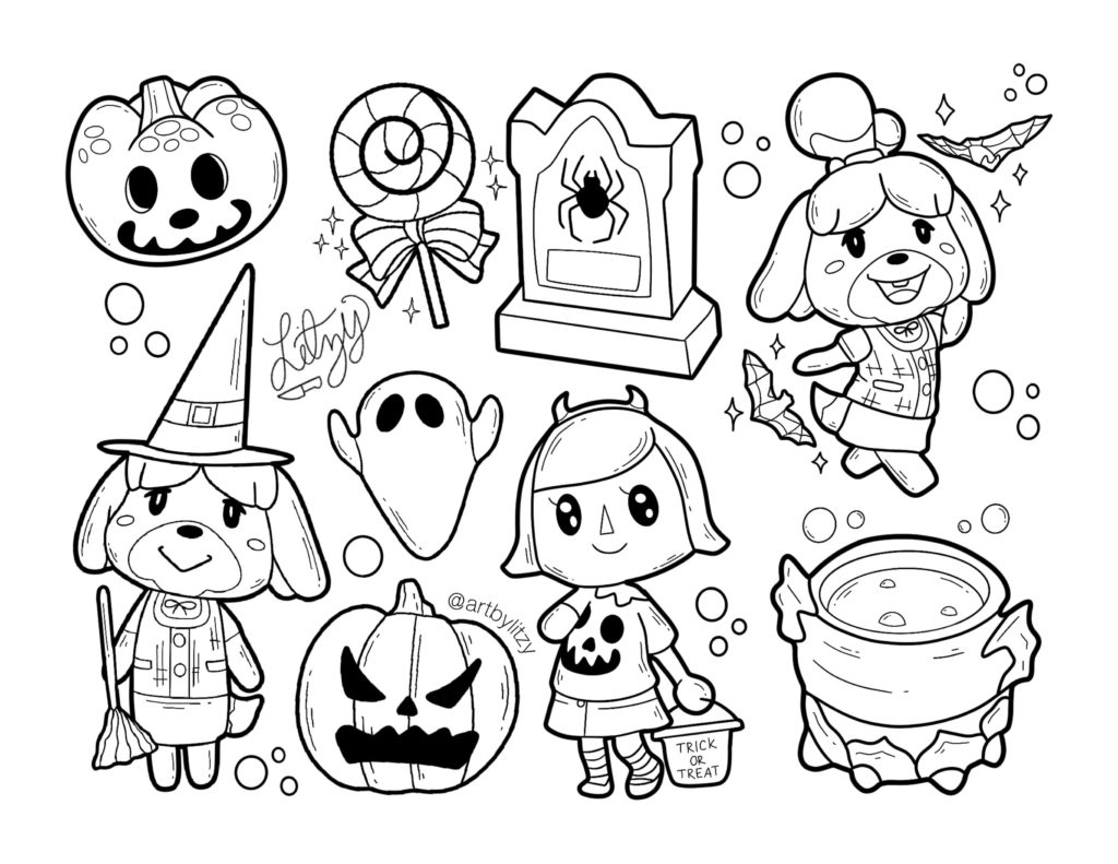 Coloriages Animal Crossing sur Wonder-day.com