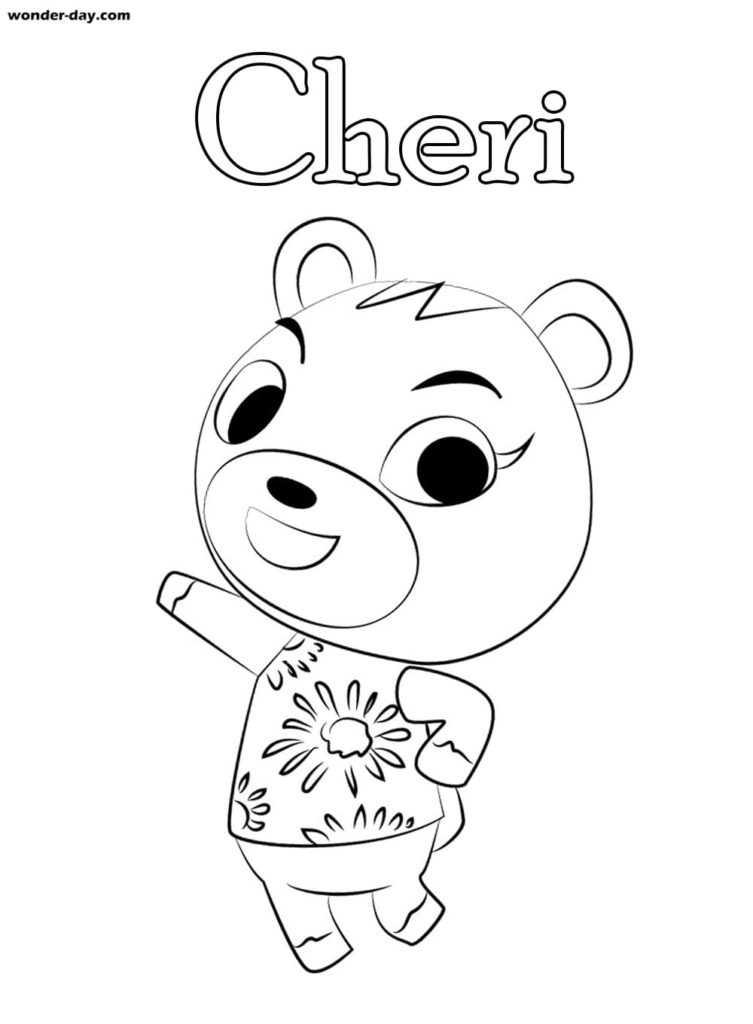 Coloriages Animal Crossing sur Wonder-day.com