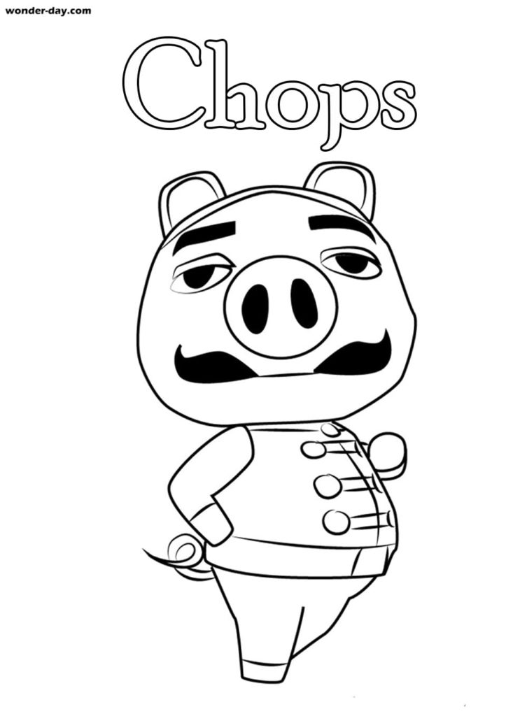 Coloriages Animal Crossing sur Wonder-day.com