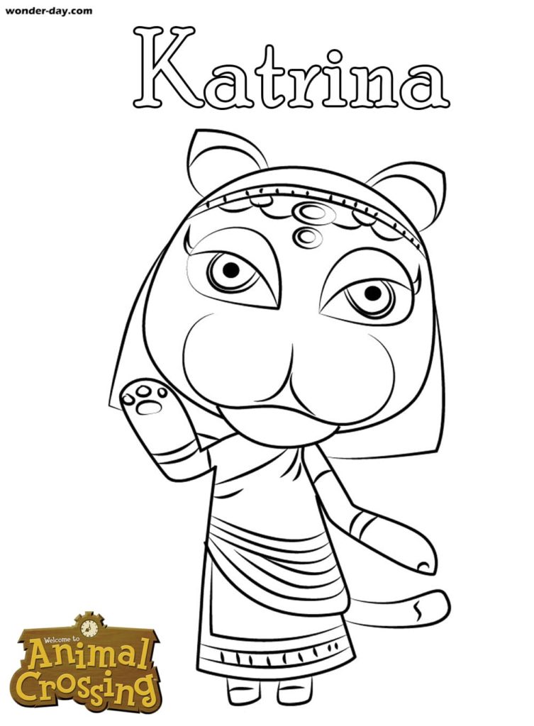 Coloriages Animal Crossing sur Wonder-day.com