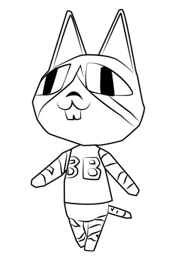 Coloriages Animal Crossing sur Wonder-day.com