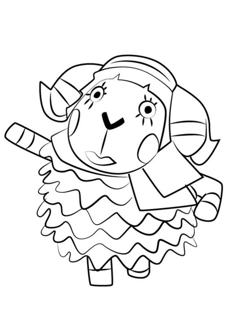 Coloriages Animal Crossing sur Wonder-day.com