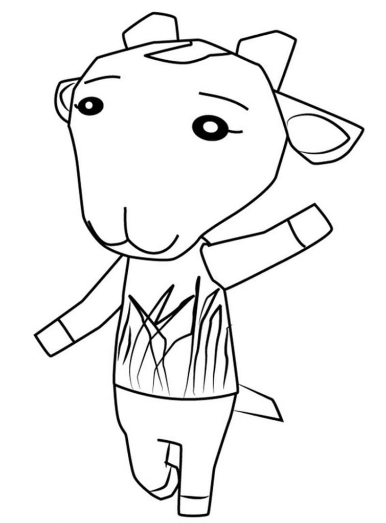 Coloriages Animal Crossing sur Wonder-day.com