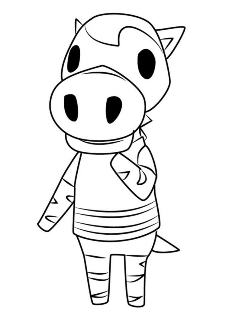 Coloriages Animal Crossing sur Wonder-day.com