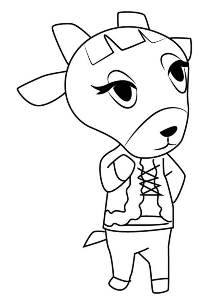 Coloriages Animal Crossing sur Wonder-day.com