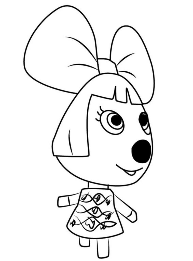 Coloriages Animal Crossing sur Wonder-day.com