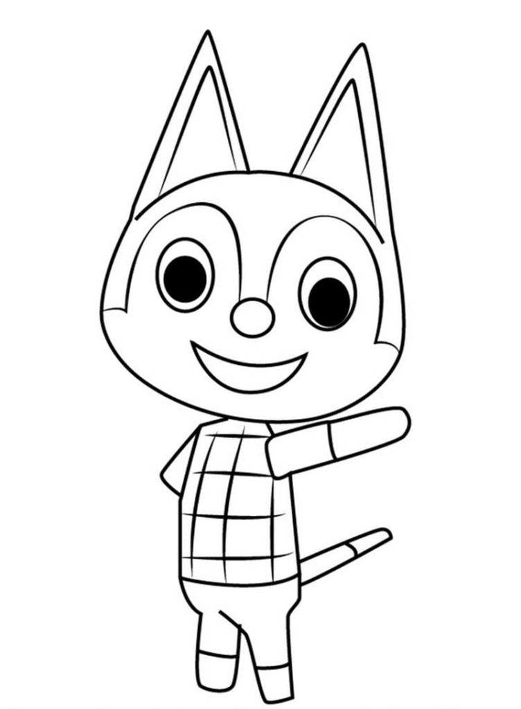 Coloriages Animal Crossing sur Wonder-day.com