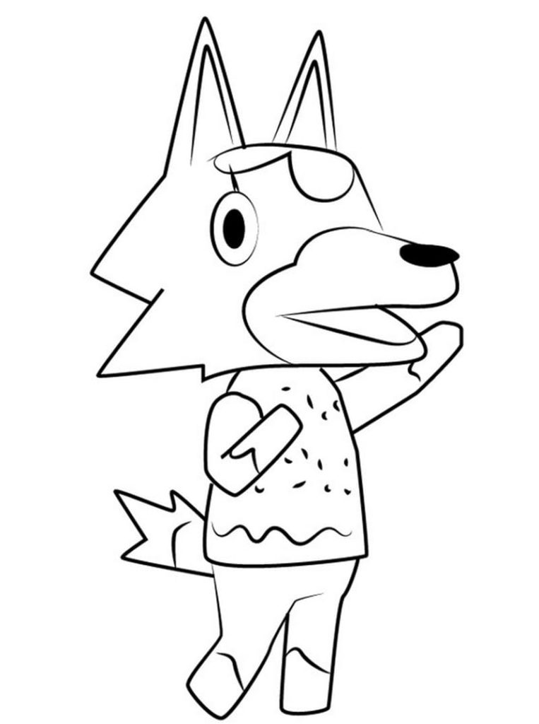 Coloriages Animal Crossing sur Wonder-day.com