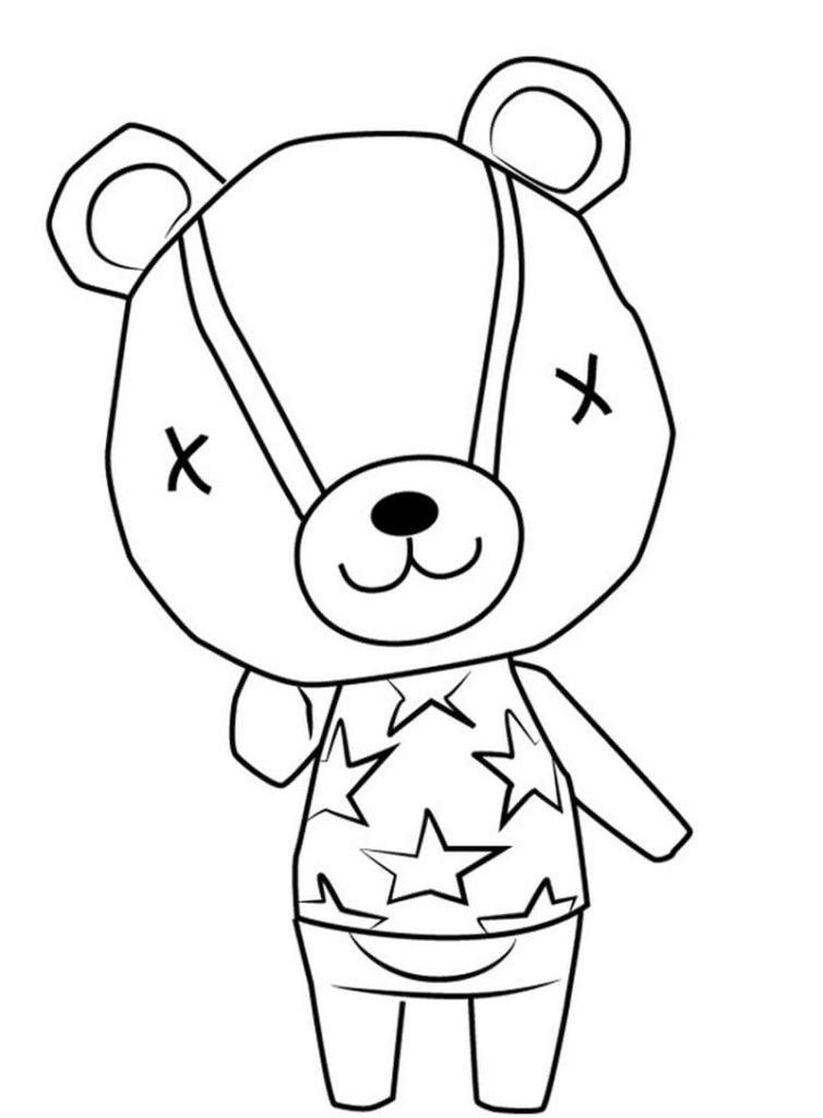 Coloriages Animal Crossing sur Wonder-day.com