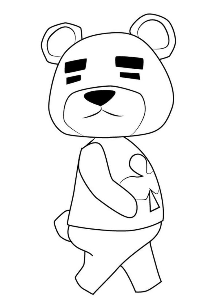 Coloriages Animal Crossing sur Wonder-day.com