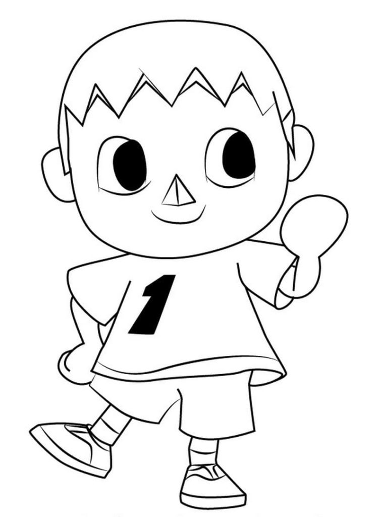 Coloriages Animal Crossing sur Wonder-day.com