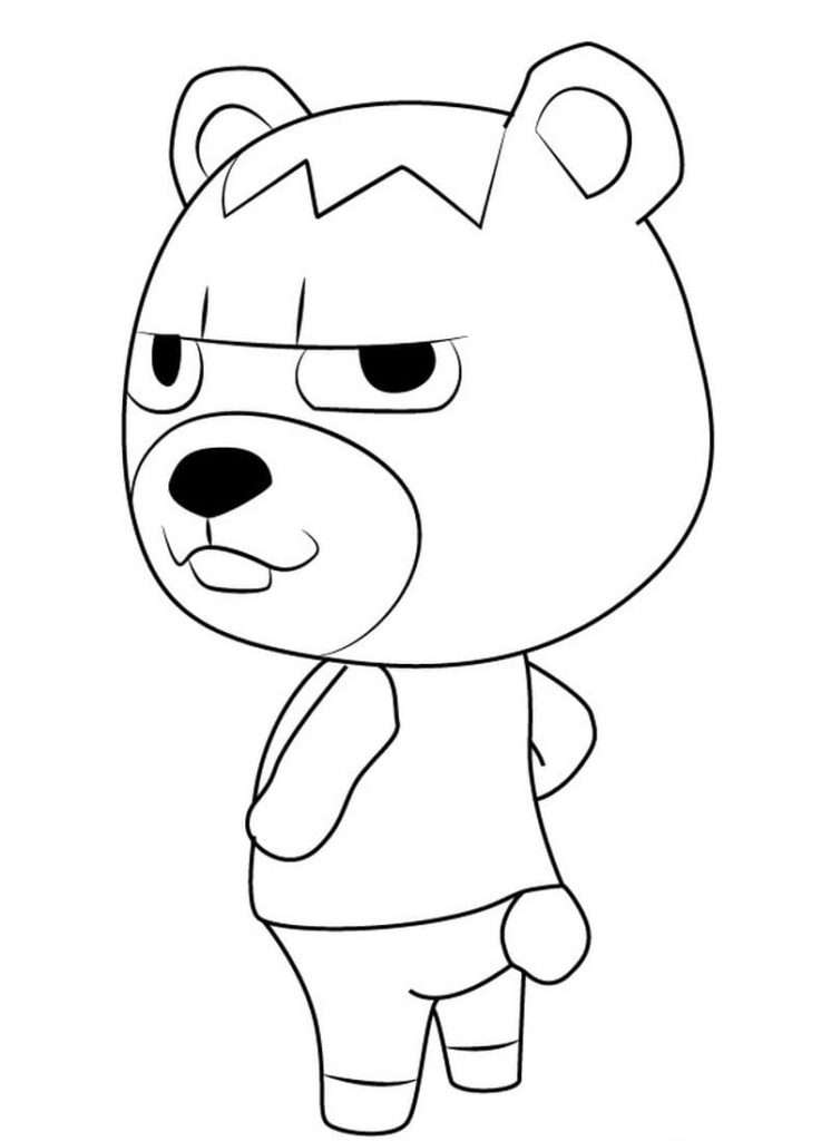 Coloriages Animal Crossing sur Wonder-day.com