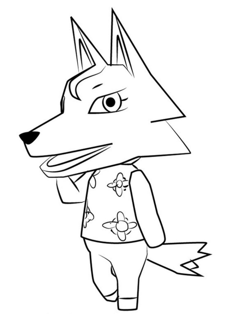 Coloriages Animal Crossing sur Wonder-day.com