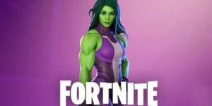 Dibujos de She Hulk Fortnite para colorear