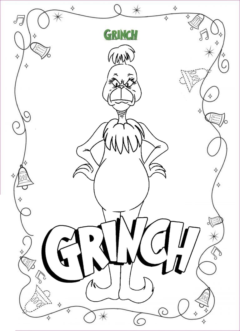 Lumegram | 24+ Finest Grinch Coloring Pages Free Printable Easy Download