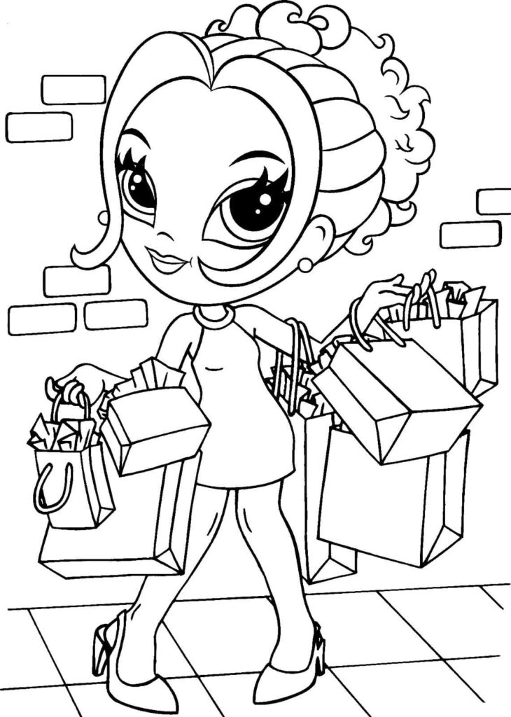 Lisa Frank coloring pages. Printable coloring pages for girls