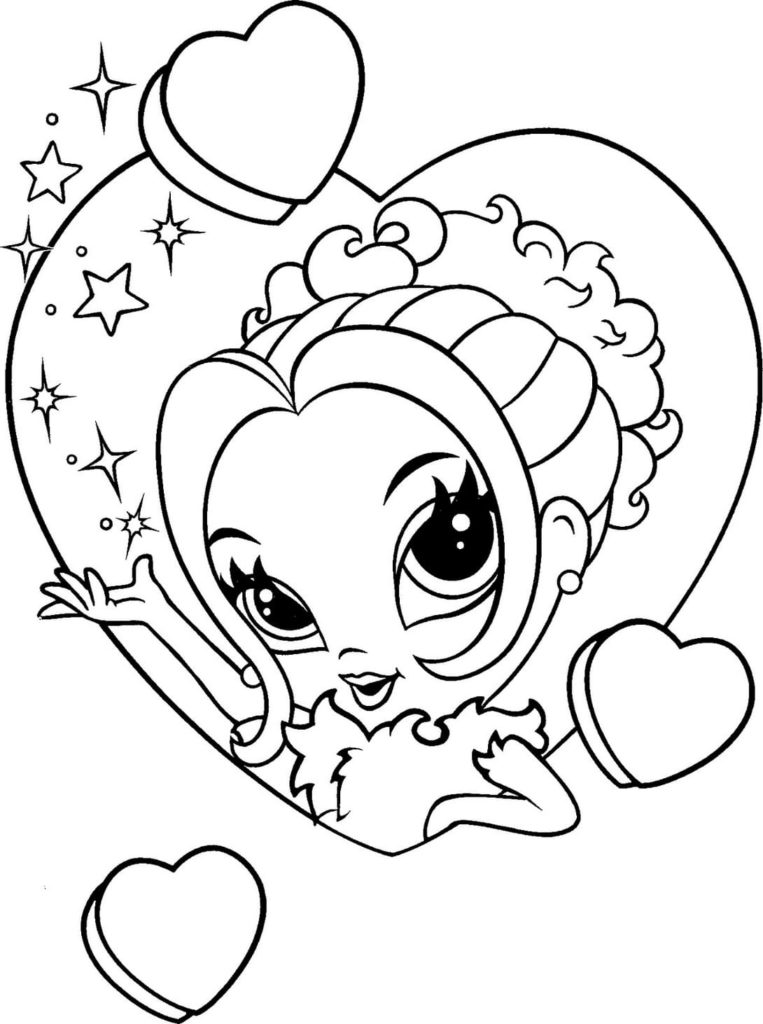 Lisa Frank coloring pages. Printable coloring pages for girls